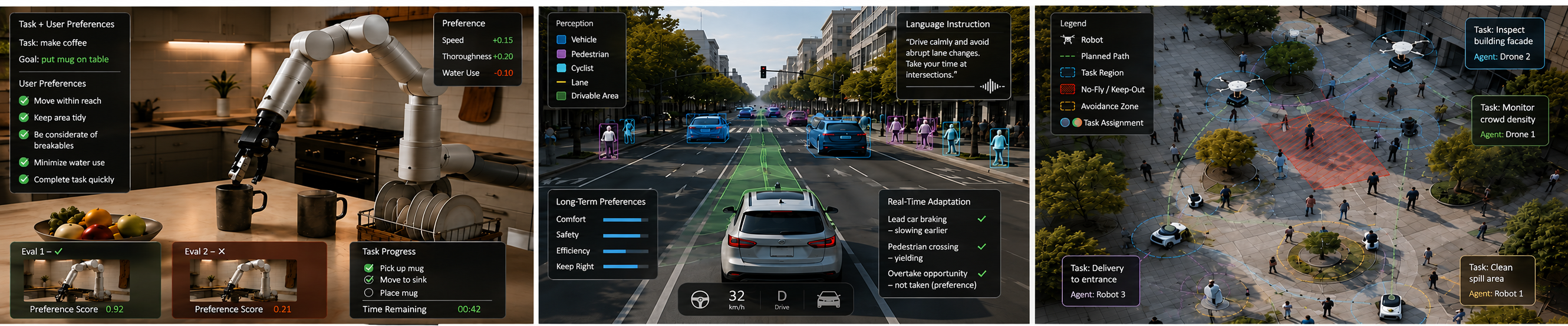 Preference Alignment for Human-Centered Autonomous Systems
